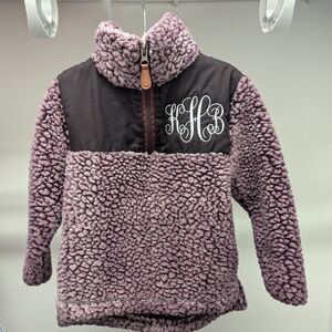 Purple and Black Sherpa Pullover